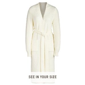 SKIMS Cozy Knit Robe L/XL NWT Bone